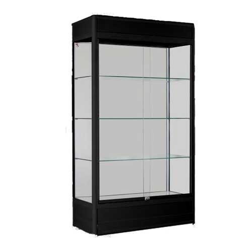 Upright Glass Display Showcase Black