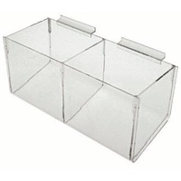 Slat wall 2 Compartment Hosiery Display Unit - OUT OF STOCK