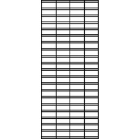 Mesh Slatgrid Panel 2400mm x 600mm - Black