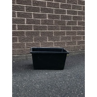 22L Nesting Crate Tub Black Recycled - USED