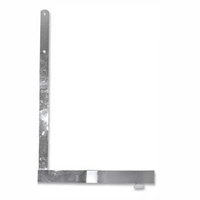 Slatmesh Panel L Legs 300mm - Chrome