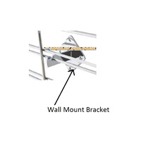 Gridmesh Panel Wall Bracket - Chrome