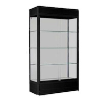 Upright Glass Display Showcase Black P.O.A.