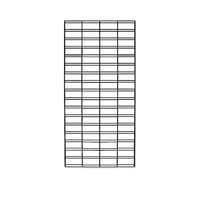 Slat Mesh Panel 1500mm x 600mm - Black