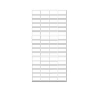 Slat Mesh Panel 1500mm x 600mm - White