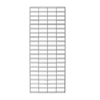 Slat Mesh Panel 1800mm x 600mm - Chrome