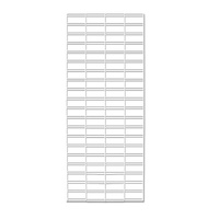 Slat Mesh Panel 1800mm x 600mm - White