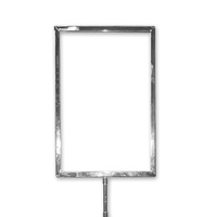 Metal Sign Holder A4 Chrome - Portrait