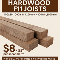 Structural Hardwood F11 Joists - USED