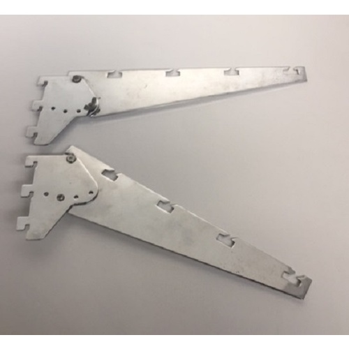 Wall Strip Adjustable Bracket - Chrome 40mm Pitch