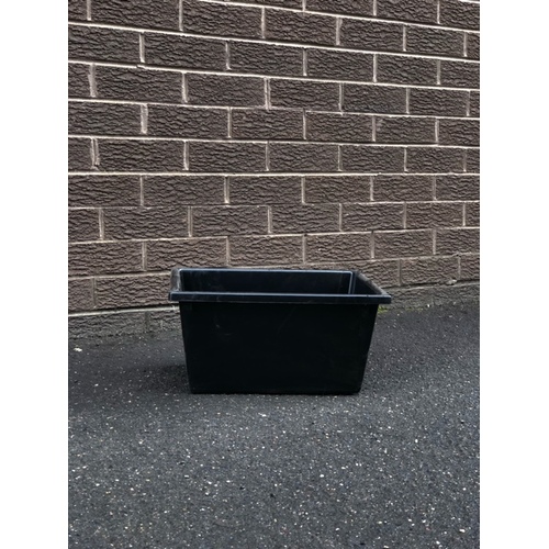 22L Nesting Crate Tub Black Recycled - USED