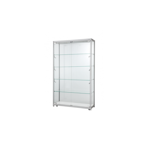 Kit Form Upright Glass Display Showcase 1200mm x 500mm x 1980mm