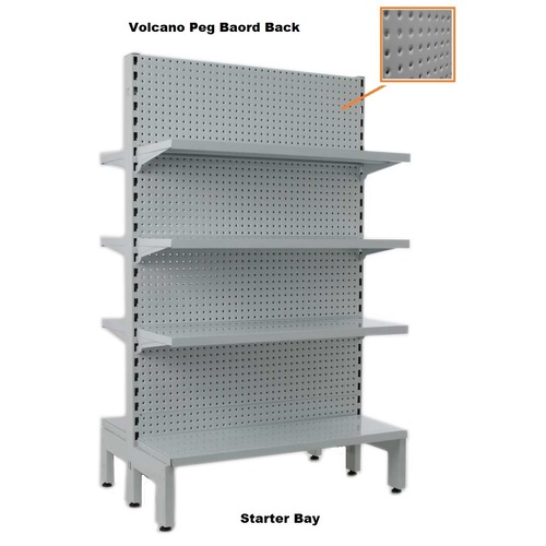 Narrow Double Sided Gondola Pegboard Volcano Starter Bay 1500 x 900 x 300