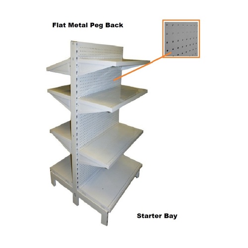 Double Sided Gondola Flat Punch Back Starter Bay 1500 x 600 x 450