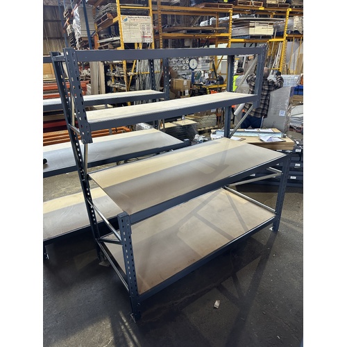 Long Span Workbench with 3 Shelves  (Assembled) - New