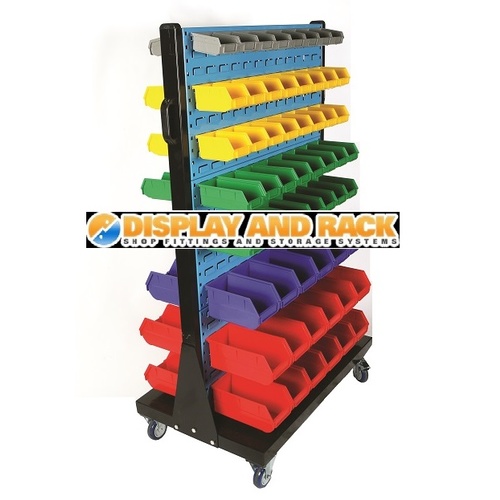 Metal Louvre Trolley For Plastic Parts Bins