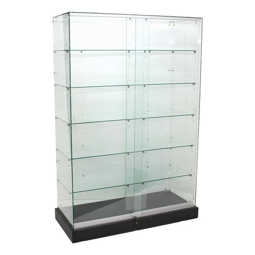 Retail Glass Display Showcase Frameless 510mm Deep x 1200mm Wide No Light Box