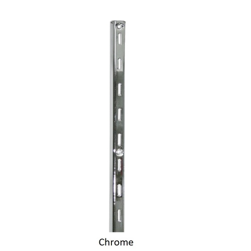 Wall Strip Single Slot 1500mm Chrome